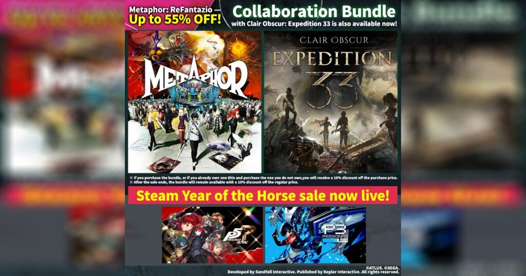 ATLUS Steam Year of the Horse Sale JRPG discounts