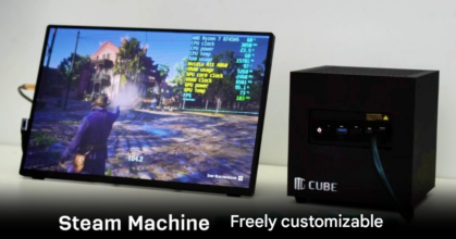 Steam Machine style gaming cube with eGPU